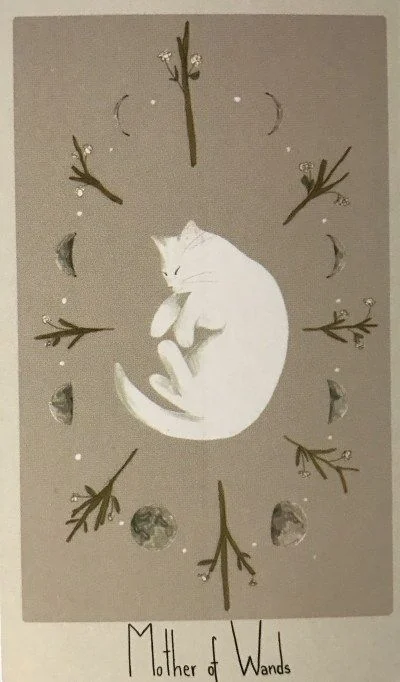 Mother of Wands card from the Considerate Cat Tarot deck