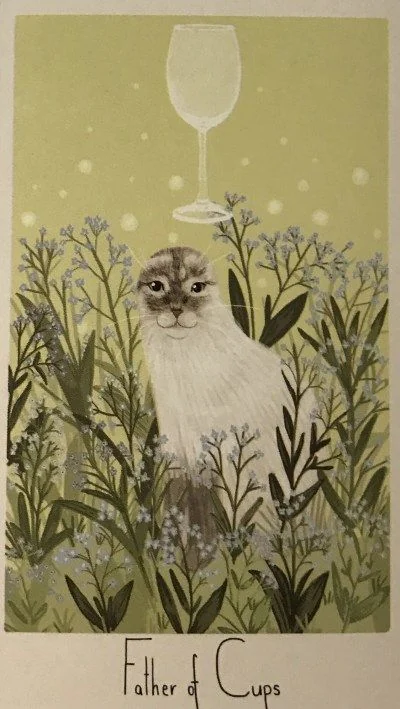Father of Cups card from the Considerate Cat Tarot deck