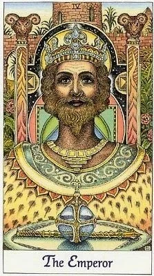 The Emperor card from the Cosmic Tarot deck