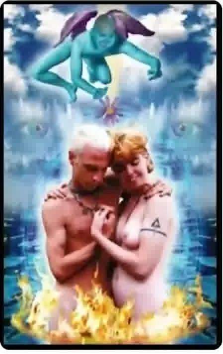 6 Lovers (male/female illustration) - Cosmic Tribe Tarot - Tarot Deck by Stevee Postman and Eric Ganther