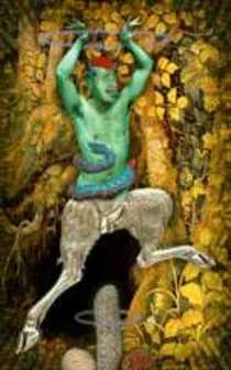 15 Devil - Cosmic Tribe Tarot - Tarot Deck by Stevee Postman and Eric Ganther
