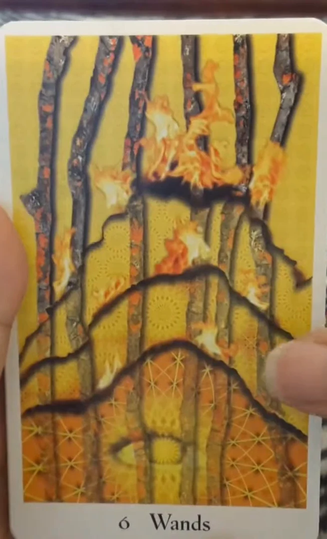 6 Wands - Cosmic Tribe Tarot - Tarot Deck by Stevee Postman and Eric Ganther