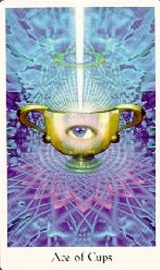Ace of Cups - Cosmic Tribe Tarot - Tarot Deck by Stevee Postman and Eric Ganther
