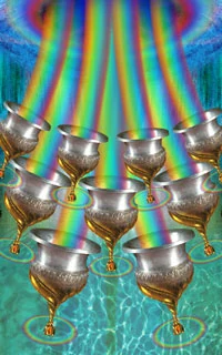 10 Cups - Cosmic Tribe Tarot - Tarot Deck by Stevee Postman and Eric Ganther