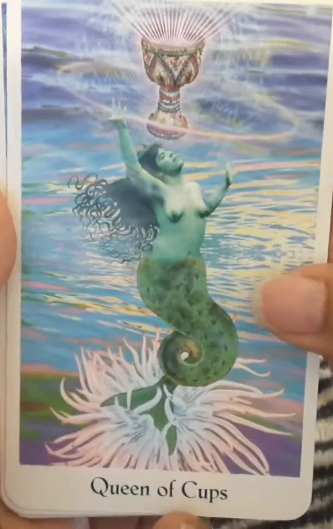 Queen of Cups - Cosmic Tribe Tarot - Tarot Deck by Stevee Postman and Eric Ganther