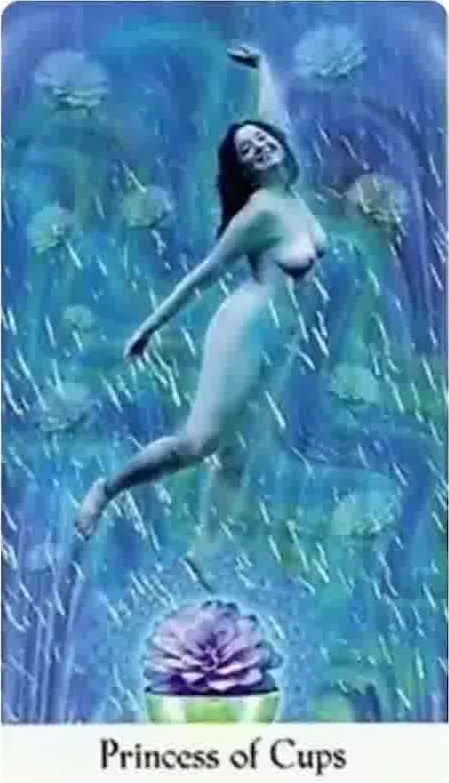 Princess of Cups - Cosmic Tribe Tarot - Tarot Deck by Stevee Postman and Eric Ganther