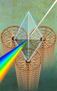 3 Disks - Cosmic Tribe Tarot - Tarot Deck by Stevee Postman and Eric Ganther