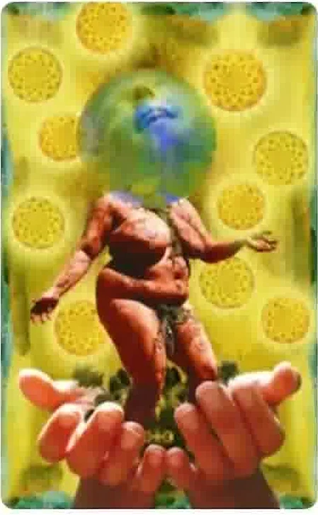 10 Disks - Cosmic Tribe Tarot - Tarot Deck by Stevee Postman and Eric Ganther