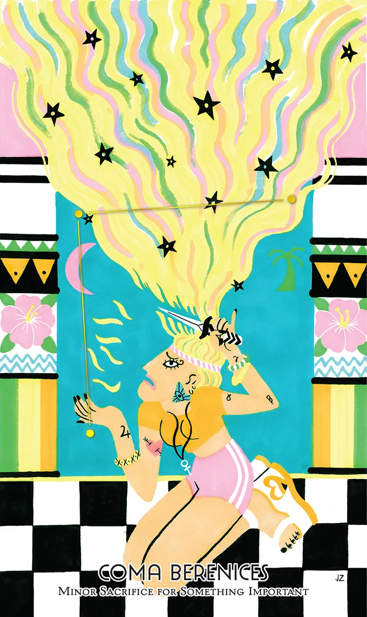 Coma Berenices from the Cosmos Tarot and Oracle source-order gallery