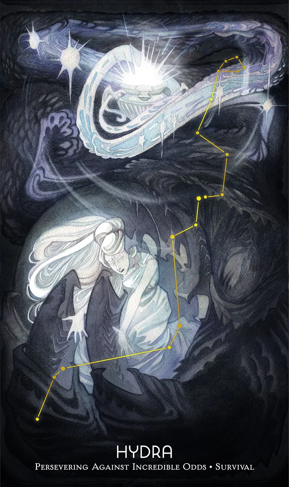 Hydra from the Cosmos Tarot and Oracle source-order gallery