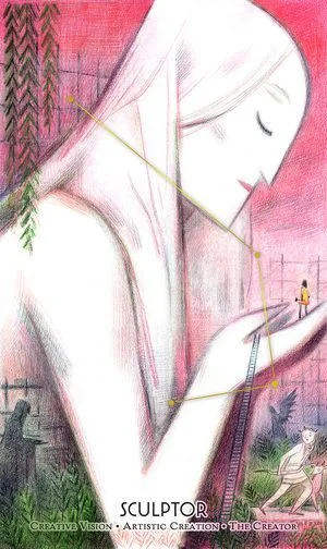 Sculptor from the Cosmos Tarot and Oracle source-order gallery