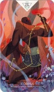 The Sun - Scorpius from the Cosmos Tarot and Oracle source-order gallery