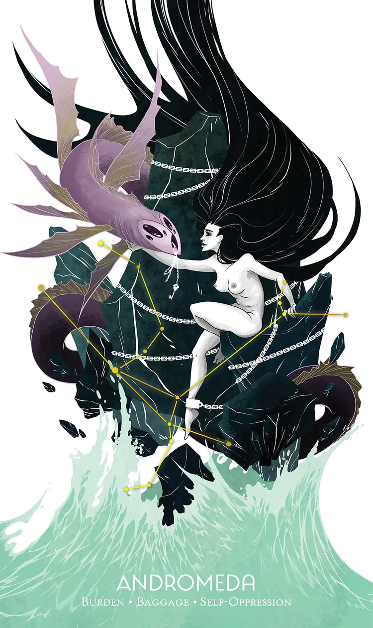 Andromeda from the Cosmos Tarot and Oracle source-order gallery