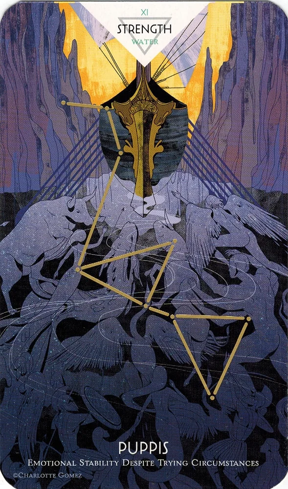 Strength - Puppis from the Cosmos Tarot and Oracle source-order gallery