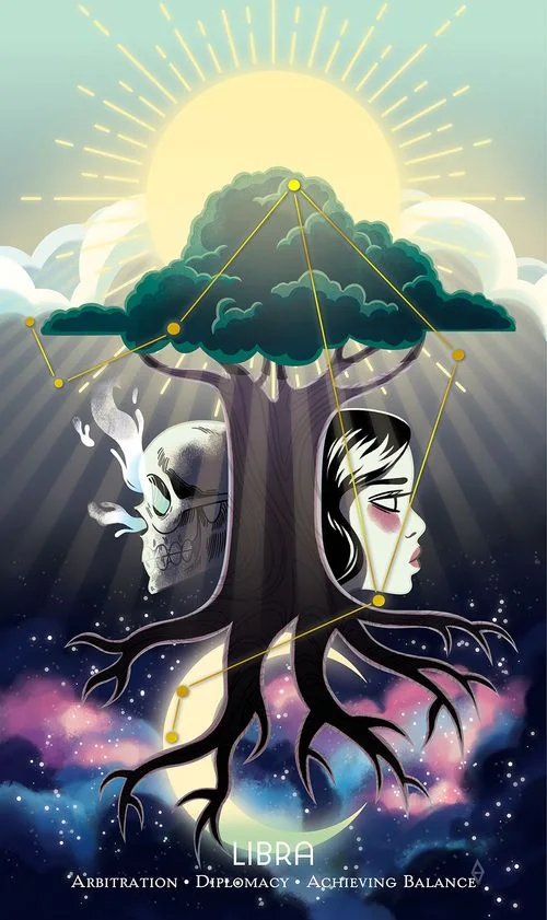 The Chariot - Libra from the Cosmos Tarot and Oracle source-order gallery