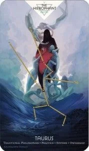 The Hierophant - Taurus from the Cosmos Tarot and Oracle source-order gallery