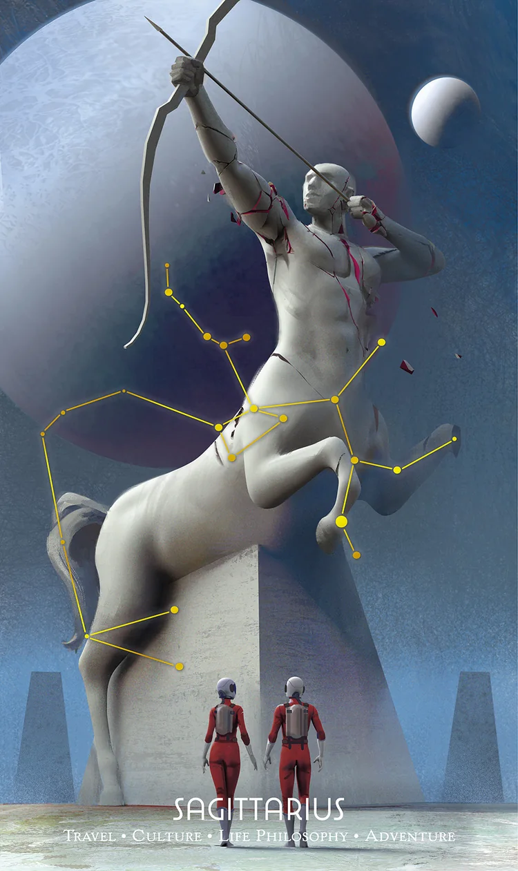 Sagittarius from the Cosmos Tarot and Oracle source-order gallery