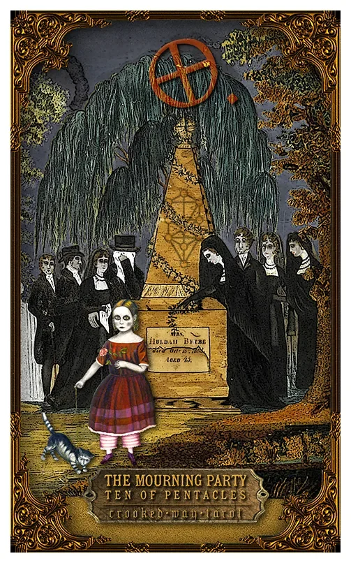 Ten of Pentacles card from the Crooked Way Tarot deck