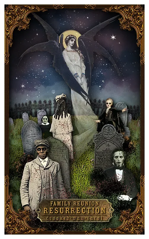 Resurrection card from the Crooked Way Tarot deck
