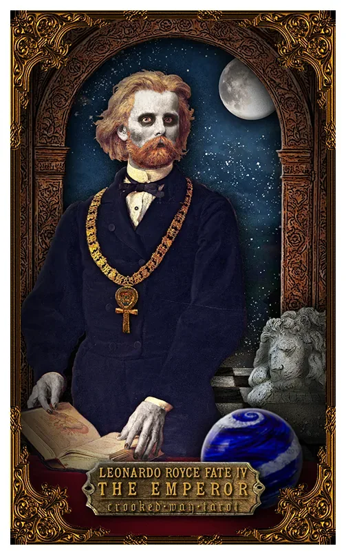 The Emperor card from the Crooked Way Tarot deck