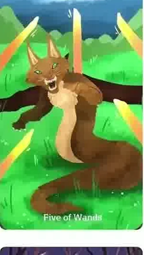 Source-order card 10 card from the Cryptid Tarot deck