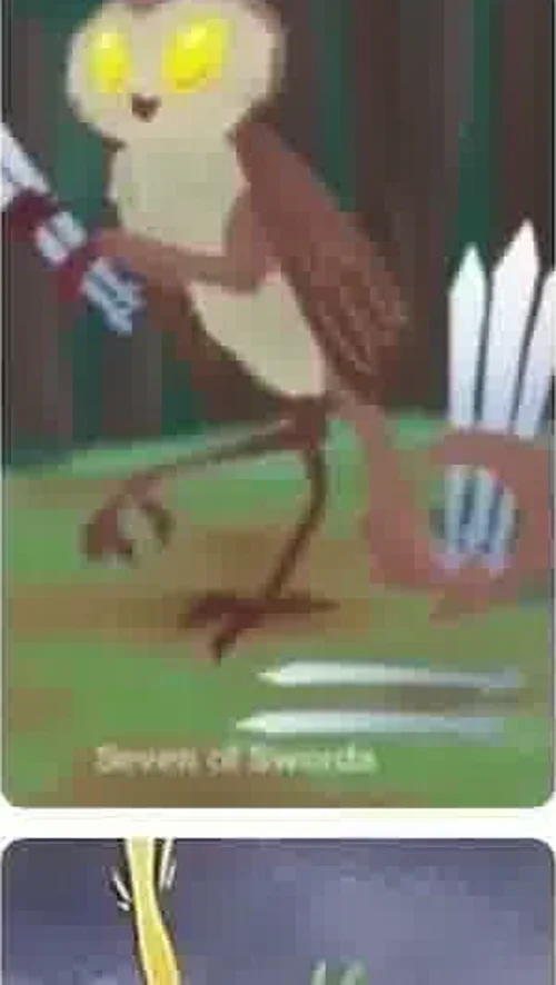 Source-order card 21 card from the Cryptid Tarot deck