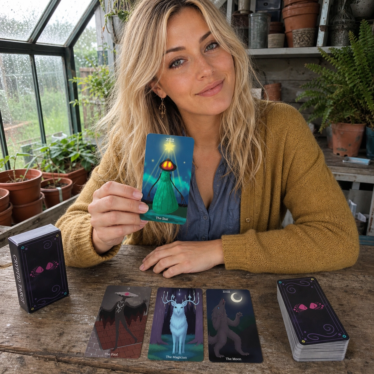 Cryptid Tarot with Aurica from Tarotfans.com Aurica reading with the Cryptid Tarot deck