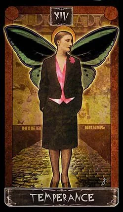 Temperance card from the Cult Of Weimar Tarot deck