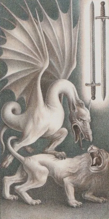 2 of Swords - Leonardo Da Vinci Tarot - Tarot Deck by Iassen Ghiuselev