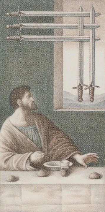 4 of Swords - Leonardo Da Vinci Tarot - Tarot Deck by Iassen Ghiuselev