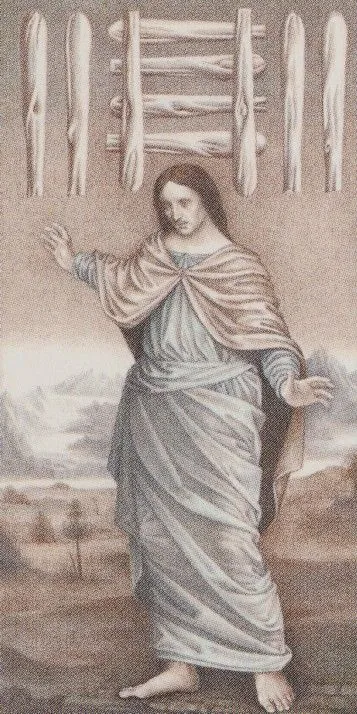 5 of Wands - Leonardo Da Vinci Tarot - Tarot Deck by Iassen Ghiuselev