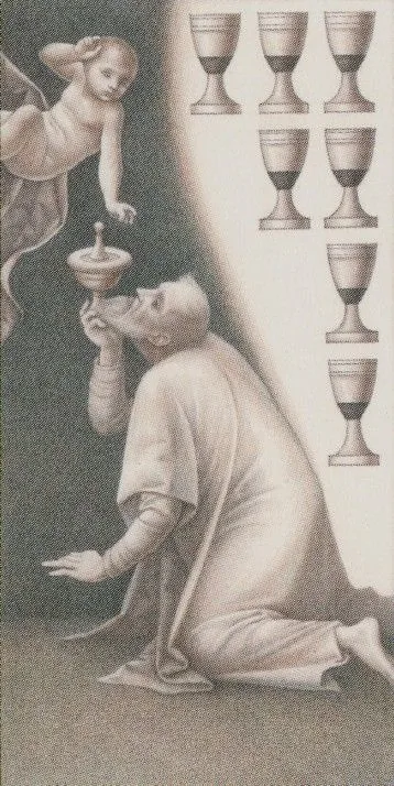 7 of Cups - Leonardo Da Vinci Tarot - Tarot Deck by Iassen Ghiuselev