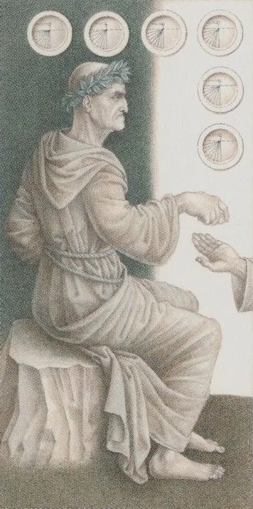 Da Vinci Tarot source card 24 card from the Da Vinci Tarot deck
