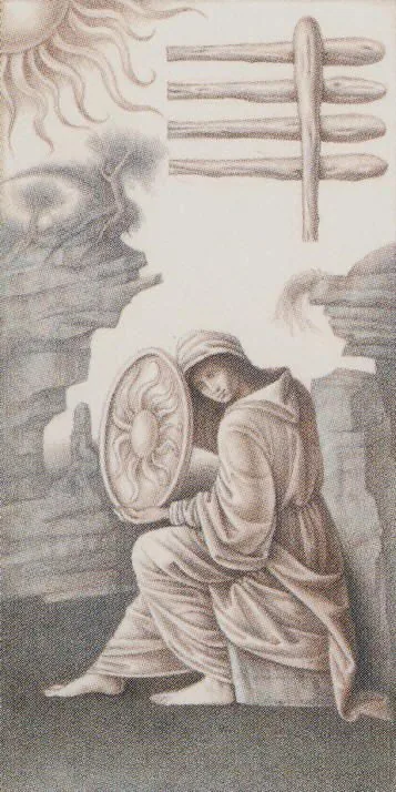 Da Vinci Tarot source card 35 card from the Da Vinci Tarot deck