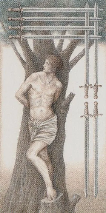 Da Vinci Tarot source card 52 card from the Da Vinci Tarot deck