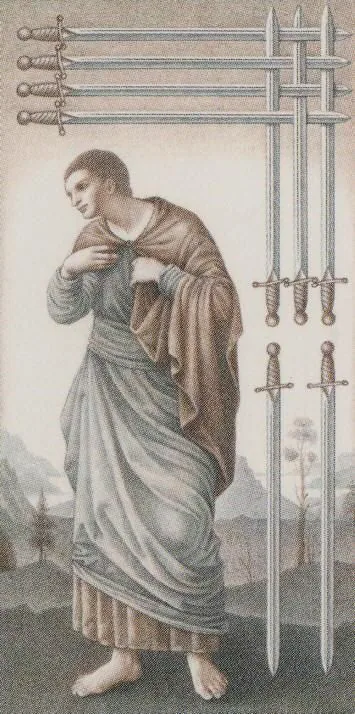 Da Vinci Tarot source card 56 card from the Da Vinci Tarot deck