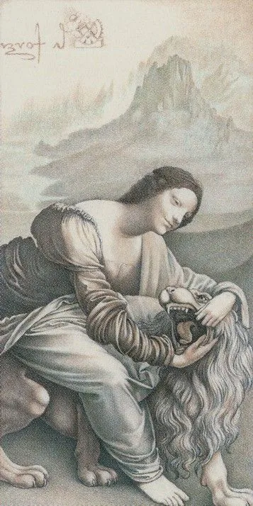 Strength - Leonardo Da Vinci Tarot - Tarot Deck by Iassen Ghiuselev
