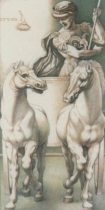 The Chariot - Leonardo Da Vinci Tarot - Tarot Deck by Iassen Ghiuselev