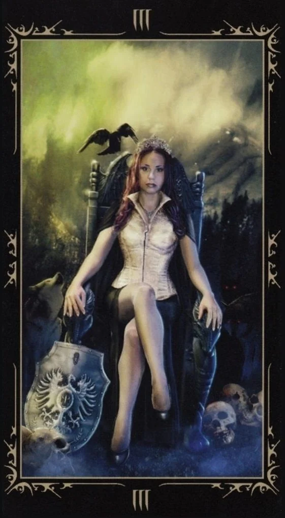 The Empress card from the Dark Fairytale Tarot deck