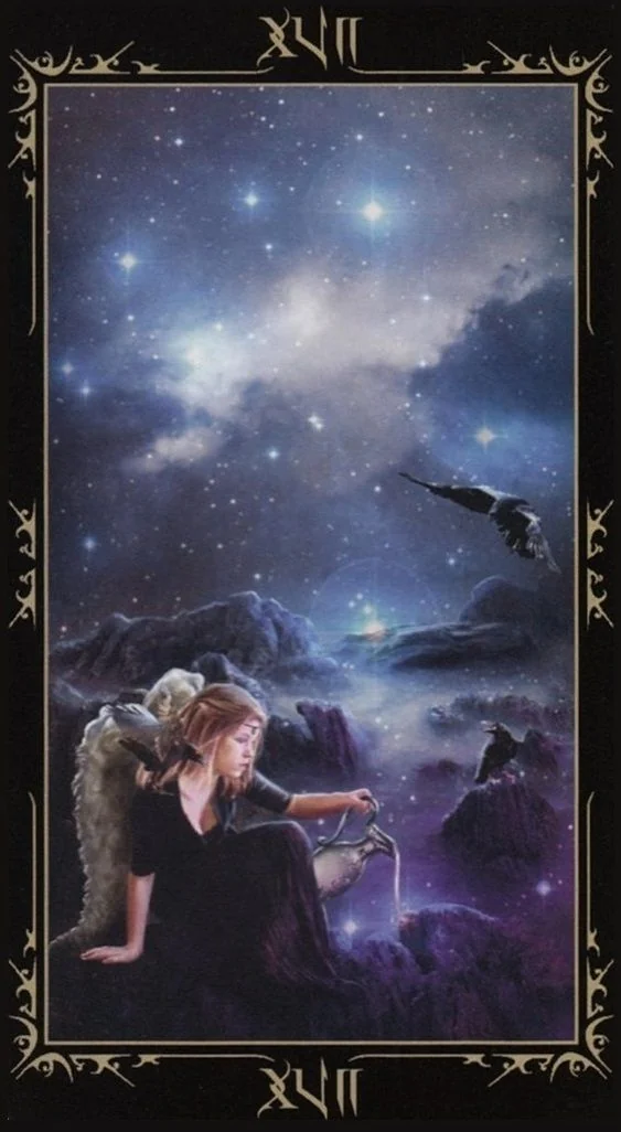The Star card from the Dark Fairytale Tarot deck