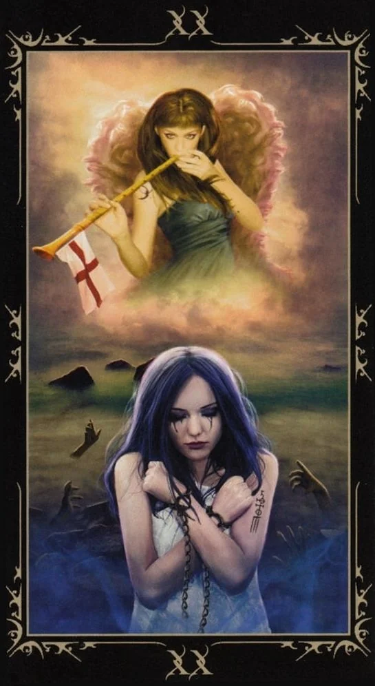 Judgement card from the Dark Fairytale Tarot deck