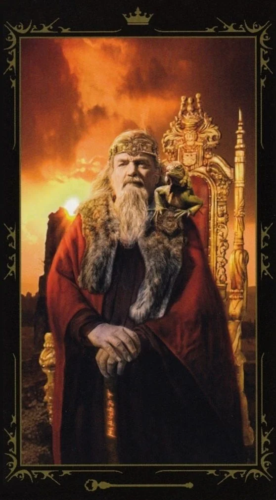 King of Wands card from the Dark Fairytale Tarot deck
