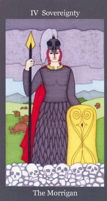 Dark Goddess Tarot source card 04 card from the Dark Goddess Tarot deck
