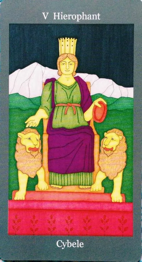 Dark Goddess Tarot source card 05 card from the Dark Goddess Tarot deck