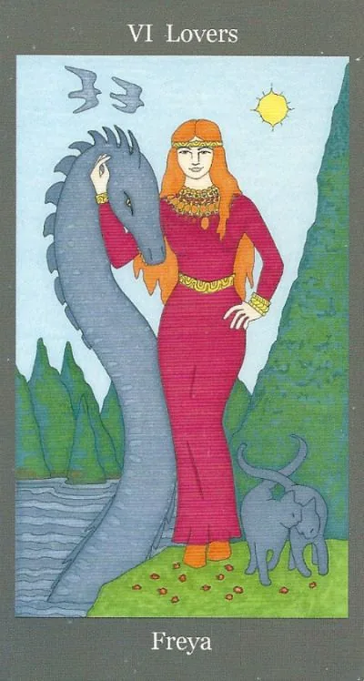 Dark Goddess Tarot source card 06 card from the Dark Goddess Tarot deck