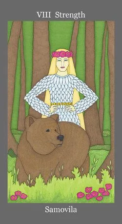Dark Goddess Tarot source card 08 card from the Dark Goddess Tarot deck