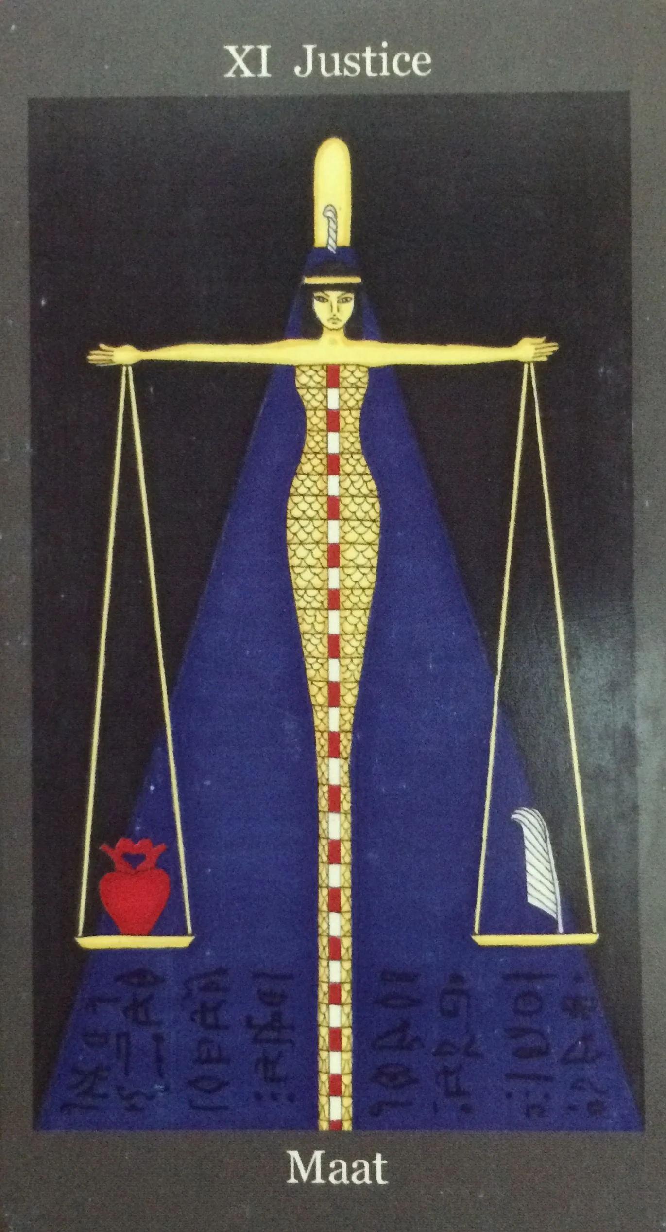 Dark Goddess Tarot source card 11 card from the Dark Goddess Tarot deck