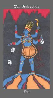 Dark Goddess Tarot source card 15 card from the Dark Goddess Tarot deck
