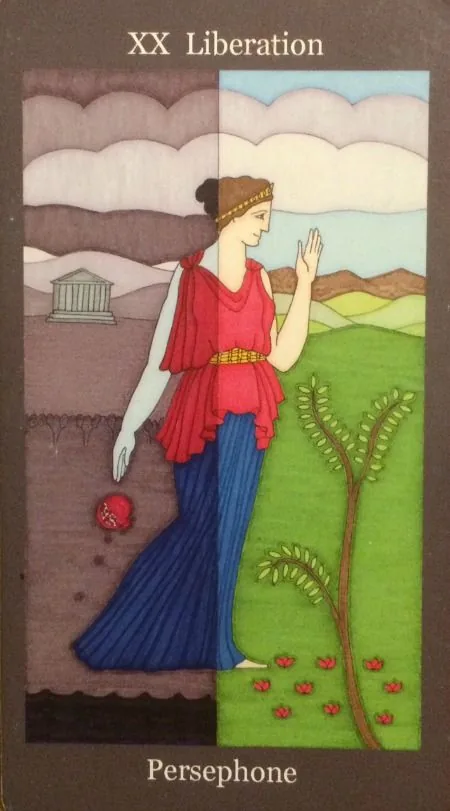 Dark Goddess Tarot source card 19 card from the Dark Goddess Tarot deck