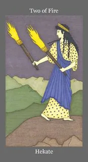 Dark Goddess Tarot source card 22 card from the Dark Goddess Tarot deck